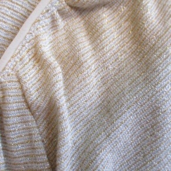 White House Black Market Metallic Gold Top XS - Picture 5 of 5